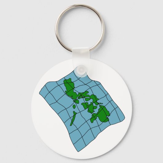 Kaart van Filipijnen Sleutelhanger (Voorkant)