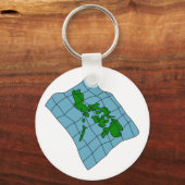 Kaart van Filipijnen Sleutelhanger (Achterkant)