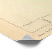  kaart van Florence Italië (1835) Poster (Hoek)