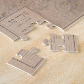  kaart van Florence Italië (1910) Legpuzzel (Zijkant)