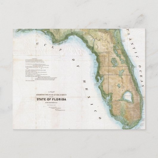 kaart van Florida (1848) (Voorkant)