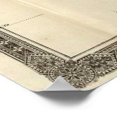  kaart van Florida (1870) Poster (Hoek)