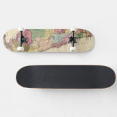  kaart van Florida (1870) Skateboard (Horizontaal)
