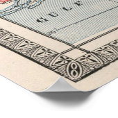  kaart van Florida (1883) Poster (Hoek)