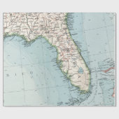  kaart van Florida (1900) Cadeaupapier (Vlak)