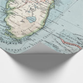  kaart van Florida (1900) Cadeaupapier (Hoek)