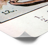  kaart van Florida (1917) Poster (Hoek)