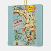Kaart van Florida Keramisch Ornament (Links)