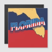 kaart van Florida met sterren en strepen (Voorkant / Achterkant)