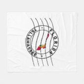 Kaart van Florida, poststempel, reisstempel Fleece Deken (Voorkant (Horizontaal))