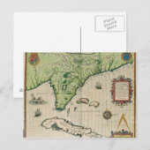 Kaart van Florida, uit 'Brevis Narratio' (Voorkant / Achterkant)