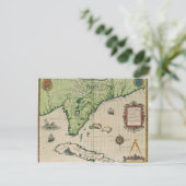 Kaart van Florida, uit 'Brevis Narratio' (Staand voorkant)