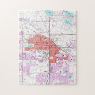 kaart van Fort Collins Colorado (1960) Legpuzzel