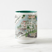 Kaart van Fort Moore Coffee Mok (Midden)