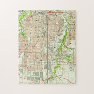 kaart van Fort Worth Texas (1955) Legpuzzel