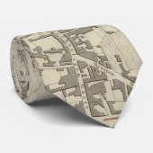  kaart van Frankfurt Duitsland (1837) Stropdas (Opgerold)