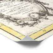  kaart van Frankrijk (1771) Poster (Hoek)
