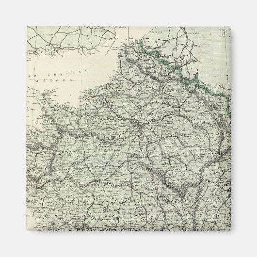 Kaart van Frankrijk Magneet (Voorkant)