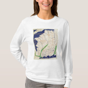 Kaart van Frankrijk uit "Geographia" T-shirt