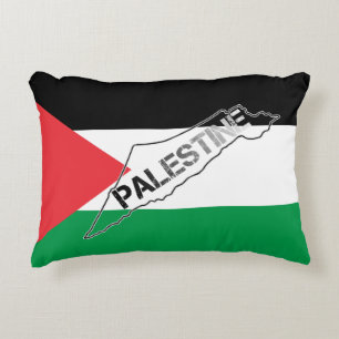 Kaart van Free Palestine Palestine op Palestine Fl Accent Kussen