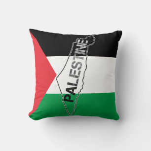 Kaart van Free Palestine Palestine op Palestine Fl Kussen
