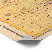 Kaart van Freeborn County, Minnesota Poster (Hoek)