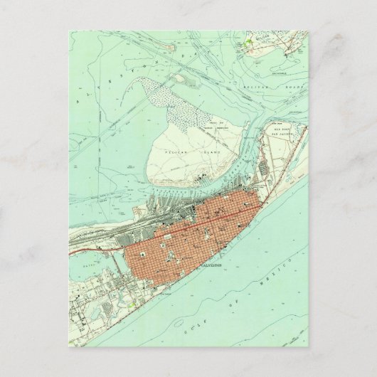 kaart van Galveston Texas (1954) 3 (Voorkant)