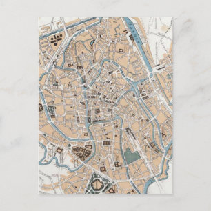 kaart van Gent België (1905)