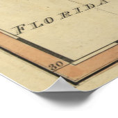 kaart van Georgië (1817) Poster (Hoek)