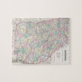  kaart van Georgië (1855) Legpuzzel (Horizontaal)