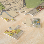 Kaart van Glasgow, Engeland Legpuzzel (Zijkant)