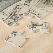  kaart van Glasgow Scotland (1872) Legpuzzel (Zijkant)