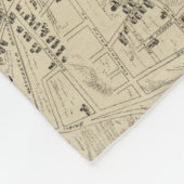  kaart van Gloucester Massachusetts (1873) Fleece Deken (Hoek)