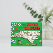Kaart van Green North Carolina (Staand voorkant)