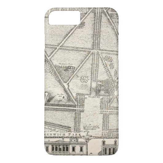 Kaart van Greenwich Park Case-Mate iPhone Case (Achterkant)