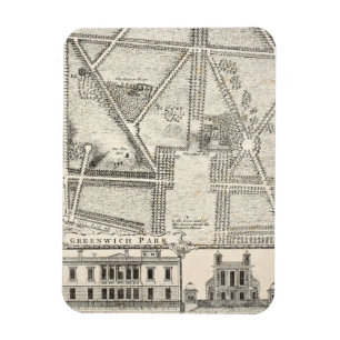 Kaart van Greenwich Park Magneet