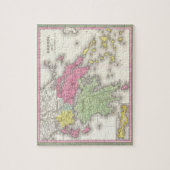  kaart van Griekenland (1853) Legpuzzel (Verticaal)