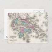  kaart van Griekenland (1855) (Voorkant / Achterkant)