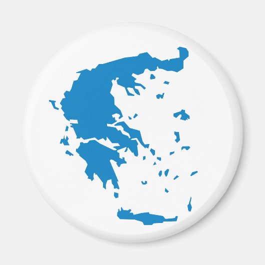 Kaart van Griekenland Magneet (Voorkant)