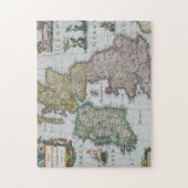 Kaart van Groot-Brittannië | 1631 Legpuzzel (Verticaal)