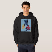 Kaart van Groot-Brittannië Mannen Hoodie (Voorkant volledig)