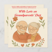 Kaart van grootouderdag (Voorkant / Achterkant)