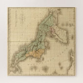  kaart van Guatemala (1825) Legpuzzel (Horizontaal)
