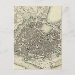  kaart van Hamburg Duitsland (1841)