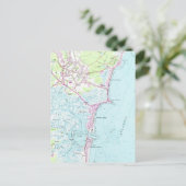  kaart van Hampton Beach NH (1957) (Staand voorkant)