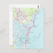  kaart van Hampton Beach NH (1957) (Voorkant / Achterkant)