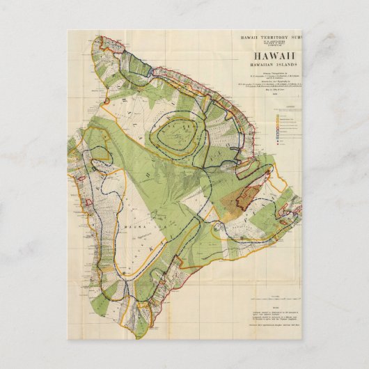  kaart van Hawaï (1906) (Voorkant)