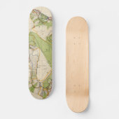  kaart van Hawaï (1906) Skateboard (Voorkant)