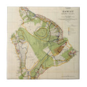  kaart van Hawaï (1906) Tegeltje (Voorkant)