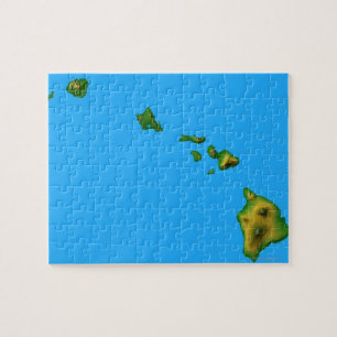 Kaart van Hawaii Legpuzzel